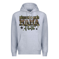 Heather Grey glitter and dirt mama of both Premium Hoodie - Zillion Design Studio