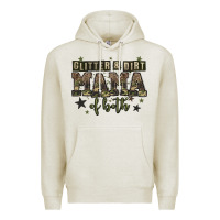 Oatmeal Heather glitter and dirt mama of both Premium Hoodie - Zillion Design Studio