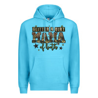 Ocean Blue glitter and dirt mama of both Premium Hoodie - Zillion Design Studio