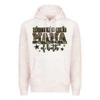 Pale Pink glitter and dirt mama of both Premium Hoodie - Zillion Design Studio