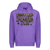 Purple glitter and dirt mama of both Premium Hoodie - Zillion Design Studio