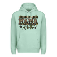 Seafoam glitter and dirt mama of both Premium Hoodie - Zillion Design Studio
