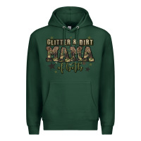 Sports Green glitter and dirt mama of both Premium Hoodie - Zillion Design Studio