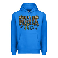 True Royal glitter and dirt mama of both Premium Hoodie - Zillion Design Studio