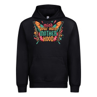 Black mind your own motherhood Urban Hoodie - Zillion Design Studio