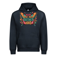 Navy mind your own motherhood Urban Hoodie - Zillion Design Studio