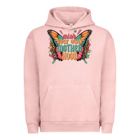 Pigment Salmon mind your own motherhood Urban Hoodie - Zillion Design Studio