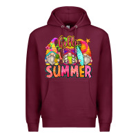 Burgundy hello summer gnomes Premium Hoodie - Zillion Design Studio