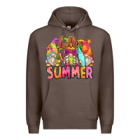 Coffee hello summer gnomes Premium Hoodie - Zillion Design Studio