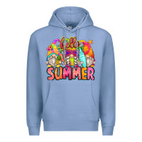 Colony Blue hello summer gnomes Premium Hoodie - Zillion Design Studio