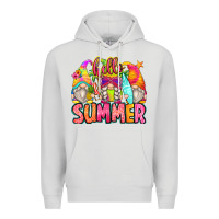 Dove Grey hello summer gnomes Premium Hoodie - Zillion Design Studio