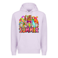 Lilac hello summer gnomes Premium Hoodie - Zillion Design Studio