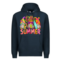 Navy hello summer gnomes Premium Hoodie - Zillion Design Studio