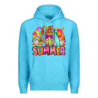 Ocean Blue hello summer gnomes Premium Hoodie - Zillion Design Studio