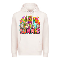 Pale Pink hello summer gnomes Premium Hoodie - Zillion Design Studio