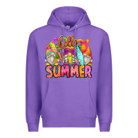 Purple hello summer gnomes Premium Hoodie - Zillion Design Studio