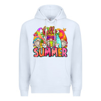 White hello summer gnomes Premium Hoodie - Zillion Design Studio