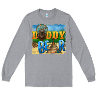 Heather Grey daddy bear native Long Sleeve Tee - BarkalooDesign