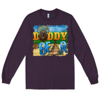 Plum daddy bear native Long Sleeve Tee - BarkalooDesign