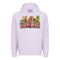Lilac hello summer Premium Hoodie - Zillion Design Studio