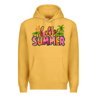 Mustard hello summer Premium Hoodie - Zillion Design Studio
