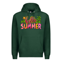 Sports Green hello summer Premium Hoodie - Zillion Design Studio