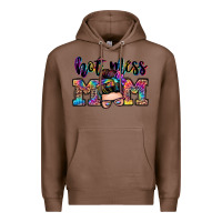 Chestnut hot mess mom messy bun Premium Hoodie - Zillion Design Studio