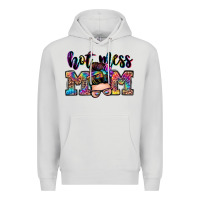 Dove Grey hot mess mom messy bun Premium Hoodie - Zillion Design Studio