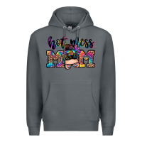 Rock hot mess mom messy bun Premium Hoodie - Zillion Design Studio