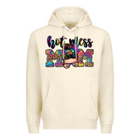 Sandshell hot mess mom messy bun Premium Hoodie - Zillion Design Studio