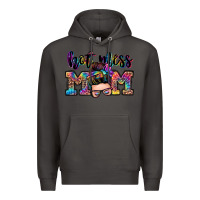 Smoke hot mess mom messy bun Premium Hoodie - Zillion Design Studio