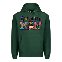 Sports Green hot mess mom messy bun Premium Hoodie - Zillion Design Studio