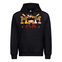 Black mom of both baseball and softball messy bun Urban Hoodie - Zillion Design Studio