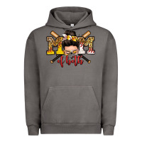 Pigment Tornado mom of both baseball and softball messy bun Urban Hoodie - Zillion Design Studio