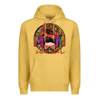 Antique Gold hot mom summer messy bun Premium Hoodie - Zillion Design Studio