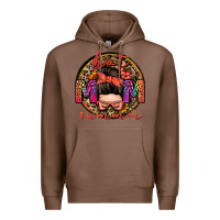Chestnut hot mom summer messy bun Premium Hoodie - Zillion Design Studio