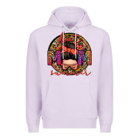 Lilac hot mom summer messy bun Premium Hoodie - Zillion Design Studio