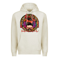 Oatmeal Heather hot mom summer messy bun Premium Hoodie - Zillion Design Studio