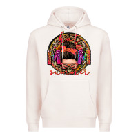 Pale Pink hot mom summer messy bun Premium Hoodie - Zillion Design Studio