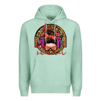 Seafoam hot mom summer messy bun Premium Hoodie - Zillion Design Studio