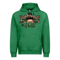 Emerald mom of both boys messy bun Urban Hoodie - Zillion Design Studio