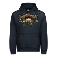 Navy mom of both boys messy bun Urban Hoodie - Zillion Design Studio