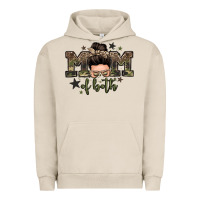 Pigment French Oak mom of both boys messy bun Urban Hoodie - Zillion Design Studio