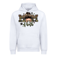 White mom of both boys messy bun Urban Hoodie - Zillion Design Studio