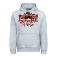 Heather Grey mom of both messy bun Urban Hoodie - Zillion Design Studio