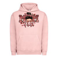 Pigment Salmon mom of both messy bun Urban Hoodie - Zillion Design Studio