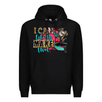 Black i can totally make that Premium Hoodie - Zillion Design Studio