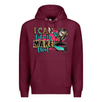 Burgundy i can totally make that Premium Hoodie - Zillion Design Studio