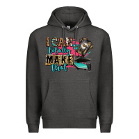 Charcoal Heather i can totally make that Premium Hoodie - Zillion Design Studio