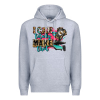 Heather Grey i can totally make that Premium Hoodie - Zillion Design Studio